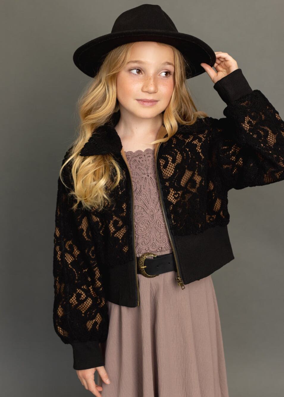 Joyfolie Mia Joy Luxury Jacket In Black Girl’s Size 7
